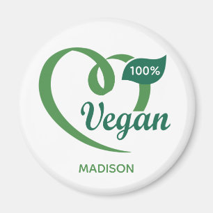 Individuelle Name Vegan Magnet