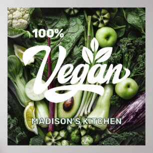 Individuelle Name Vegan Poster