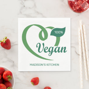 Individuelle Name Vegan Serviette