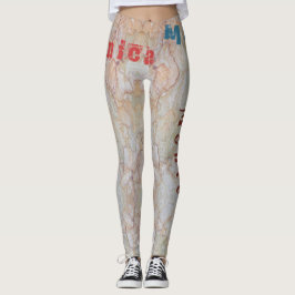 Individuelle Name Veins Pastell Leggings