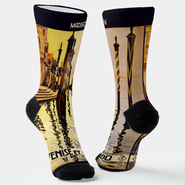 Individuelle Name Venedig (Venise) Socken (Gewinkelt)