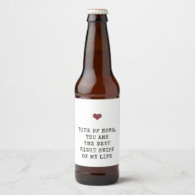 Individuelle Name Verabredete App Valentine's Beer