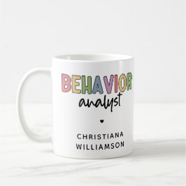 Individuelle Name-Verhaltensanalyst Kaffeetasse