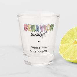 Individuelle Name-Verhaltensanalyst Schnapsglas