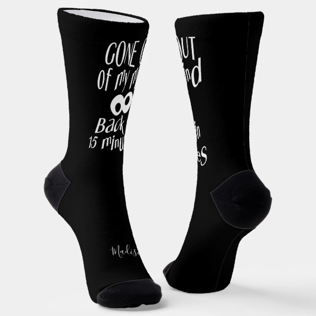 individuelle Name "Verschwinde aus meinem Kopf" Socken (Gewinkelt)