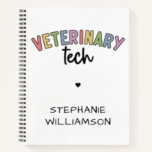 Individuelle Name Veterinary Tech   Tierarzt Notizbuch