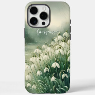 Individuelle Name Vintage Wasserfarben iPhone 16 Pro Max Hülle