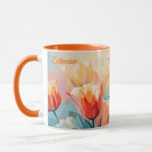Individuelle Name Wasserfarbene Tasse