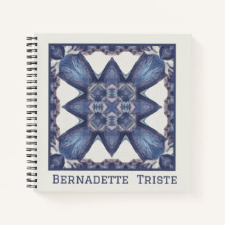 Individuelle Name Wasserfarbenes Abstraktes geomet Notizbuch