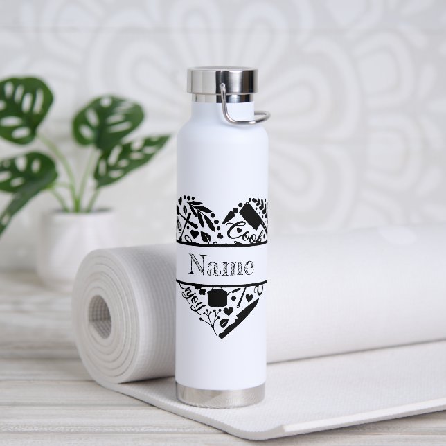 Individuelle Name Wasserflasche Trinkflasche (Yoga)