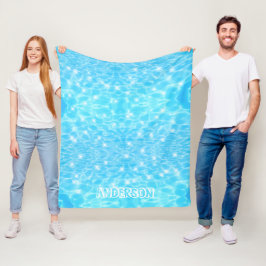 Individuelle Name Wasserrippwasser Textur moderne  Fleecedecke
