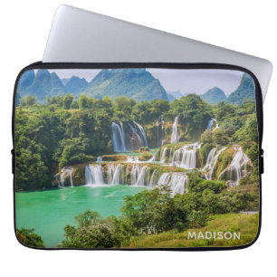 Individuelle Name Waterfall Notebook-Ärmel Laptopschutzhülle