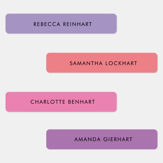 Individuelle Name Waterproof Colorful Kids Etiketten (Gruppe)