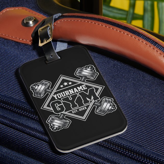 Individuelle Name Weightlift Zuhause Crossfit Gym Gepäckanhänger (Von Creator hochgeladen)