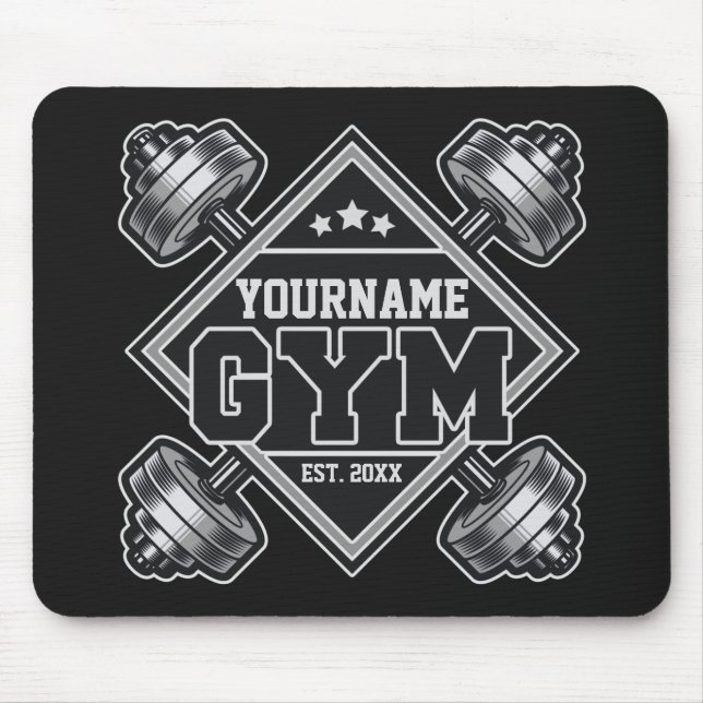 Individuelle Name Weightlift Zuhause Crossfit Gym Mousepad (Vorne)