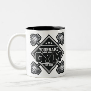 Individuelle Name Weightlift Zuhause Crossfit Gym Zweifarbige Tasse