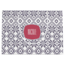 Individuelle Name Weihnachten Nordic Snowflake Mus