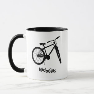 Individuelle Name Weihnachts-Bike-Angebot Tasse
