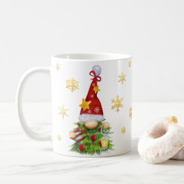 Individuelle Name Weihnachtsbaum Gnome Classic Tas Kaffeetasse