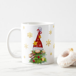Individuelle Name Weihnachtsbaum Gnome Classic Tas Kaffeetasse