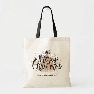 Individuelle Name Weihnachtsgebäck Tragetasche