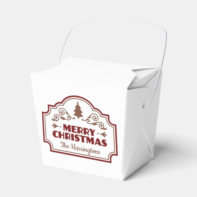 Individuelle Name Weihnachtsgeschenke Geschenkschachtel (Vorderseite)