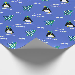 Individuelle Name Weihnachtsgeschenkpapier Geschenkpapier