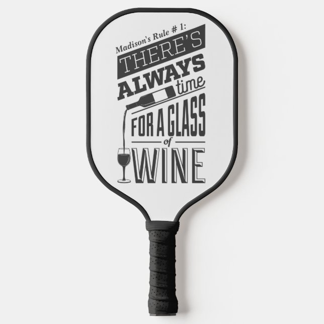 Individuelle Name Weinangebot Pickleball Schläger (Vorderseite)