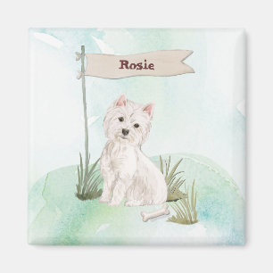 Individuelle Name Westie Magnet
