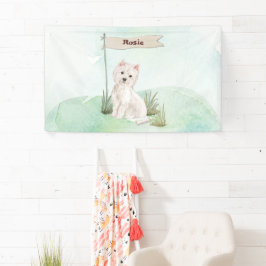 Individuelle Name Westie Pet Dog Banner