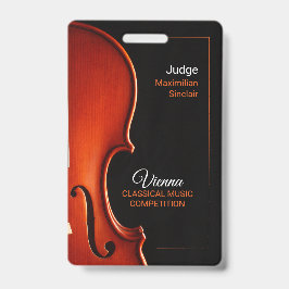 Individuelle Name - Wettbewerb für klassische Musi Ausweis