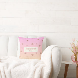 Individuelle Name Whimsisches Kinderzimmer Rosa Ge Kissen