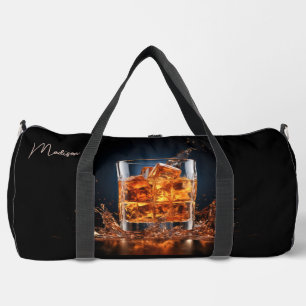Individuelle Name Whiskey auf den Felsen Duffle Bag