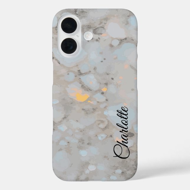 Individuelle Name White Crystal Case-Mate iPhone Hülle (Rückseite)