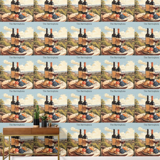Individuelle Name Wine Lover Tapete (Korridor)
