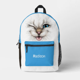 Individuelle Name Winking Cat Bedruckter Rucksack