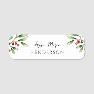 Individuelle Name Winter Weihnachten Namensschild