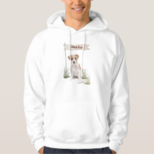 Individuelle Name Wire Hairs Jack Russell Pet Dog Hoodie