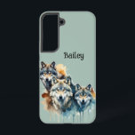 Individuelle Name Wolves Wolf Wildlife Natur Tiera Samsung Galaxy Hülle<br><div class="desc">Individuelle Name Wolves Wolf Wildlife Natur Tierart Art,  um Ihren Namen anzupassen</div>