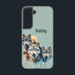 Individuelle Name Wolves Wolf Wildlife Natur Tiera Samsung Galaxy Hülle<br><div class="desc">Individuelle Name Wolves Wolf Wildlife Natur Tierart Art,  um Ihren Namen anzupassen</div>