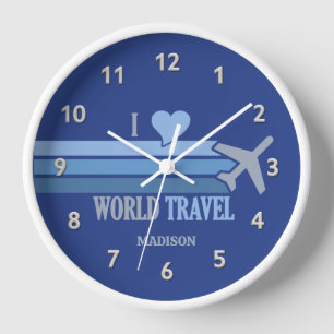 Individuelle Name World Travel Uhr