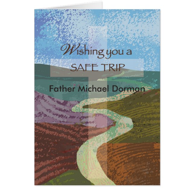 Individuelle Name wünscht eine sichere Reise, Bisc (Vorne)