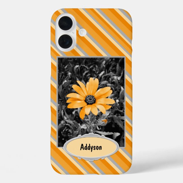 Individuelle Name Yellow Daisy Fotograf Case-Mate iPhone Hülle (Rückseite)