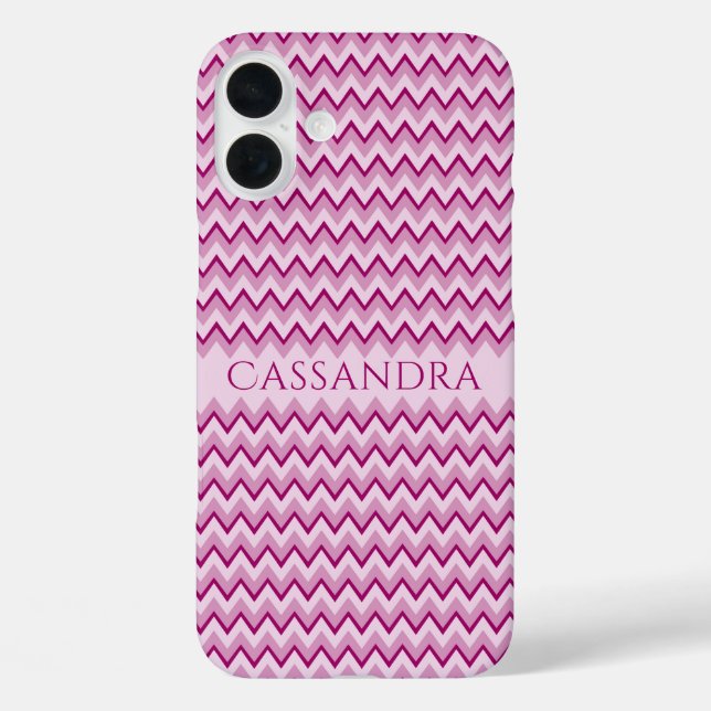 Individuelle Name Zickzack Pattern Gehäuse Case-Mate iPhone Hülle (Rückseite)