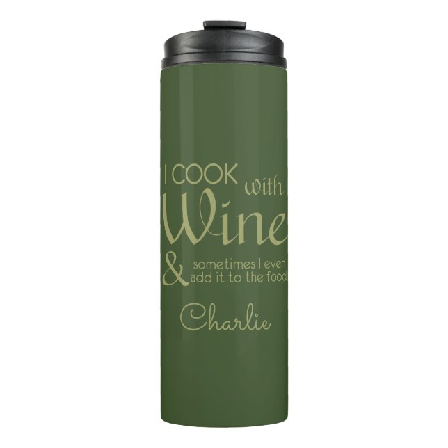 Individuelle Name-Zitat Thermosbecher (Vorderseite)