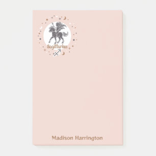 Individuelle Name Zodiac Sign Sagittarius Post-it Klebezettel