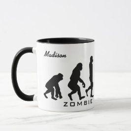 Individuelle Name Zombie Evolution Tasse