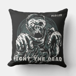 Individuelle Name Zombie Kissen werfen