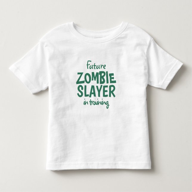 Individuelle Name Zombie Slayer Bekleidung Kleinkind T-shirt (Vorderseite)