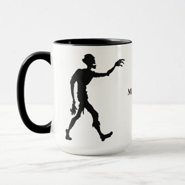Individuelle Name Zombie Tasse (Links)